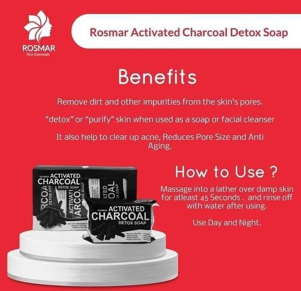 ROSMAR ACTIVATED CHARCOAL DETOX SOAP