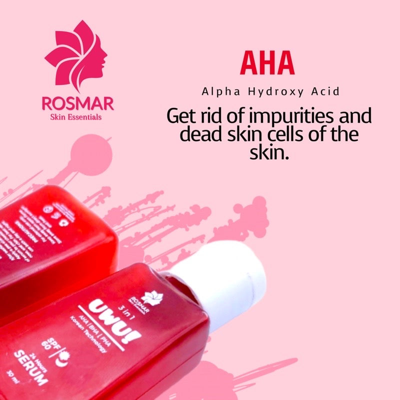ROSMAR UWU 3 IN 1 SERUM AHA-BHA-PHA SPF60