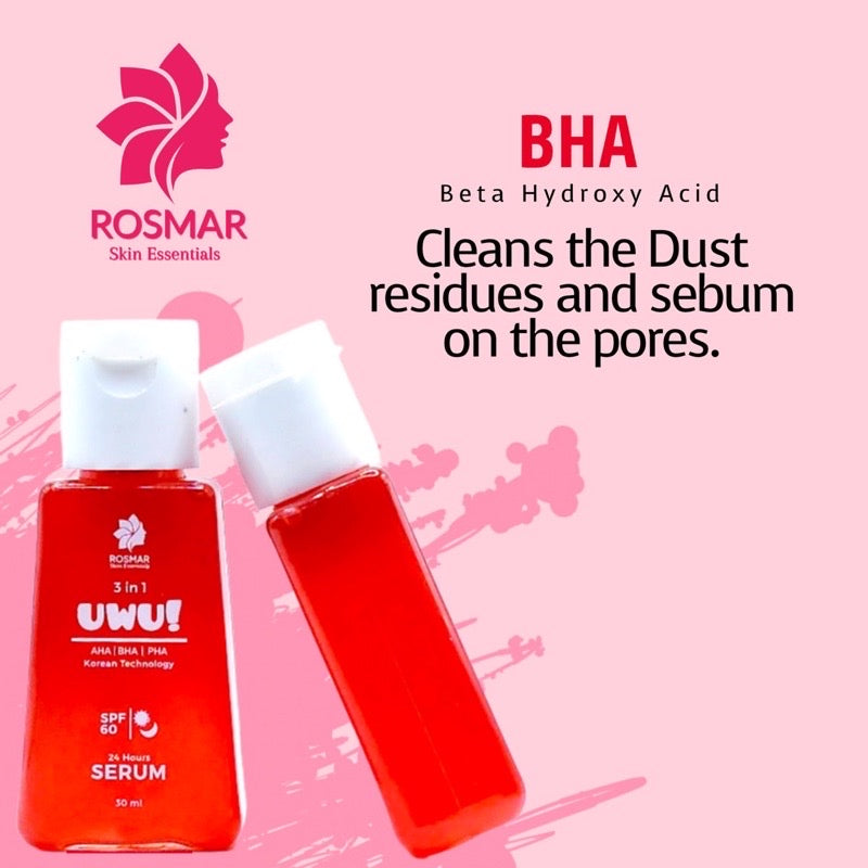 ROSMAR UWU 3 IN 1 SERUM AHA-BHA-PHA SPF60