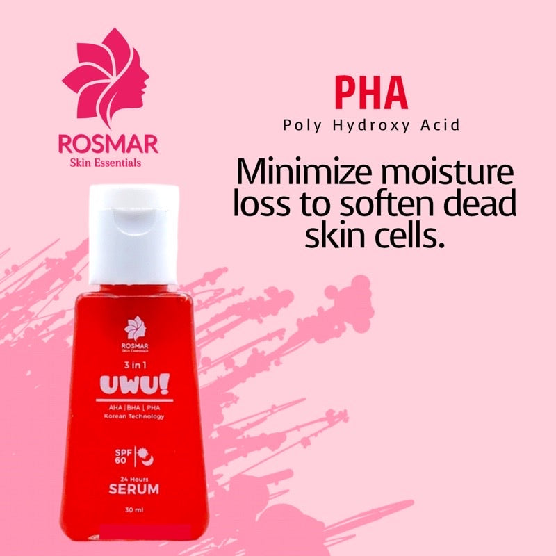 ROSMAR UWU 3 IN 1 SERUM AHA-BHA-PHA SPF60