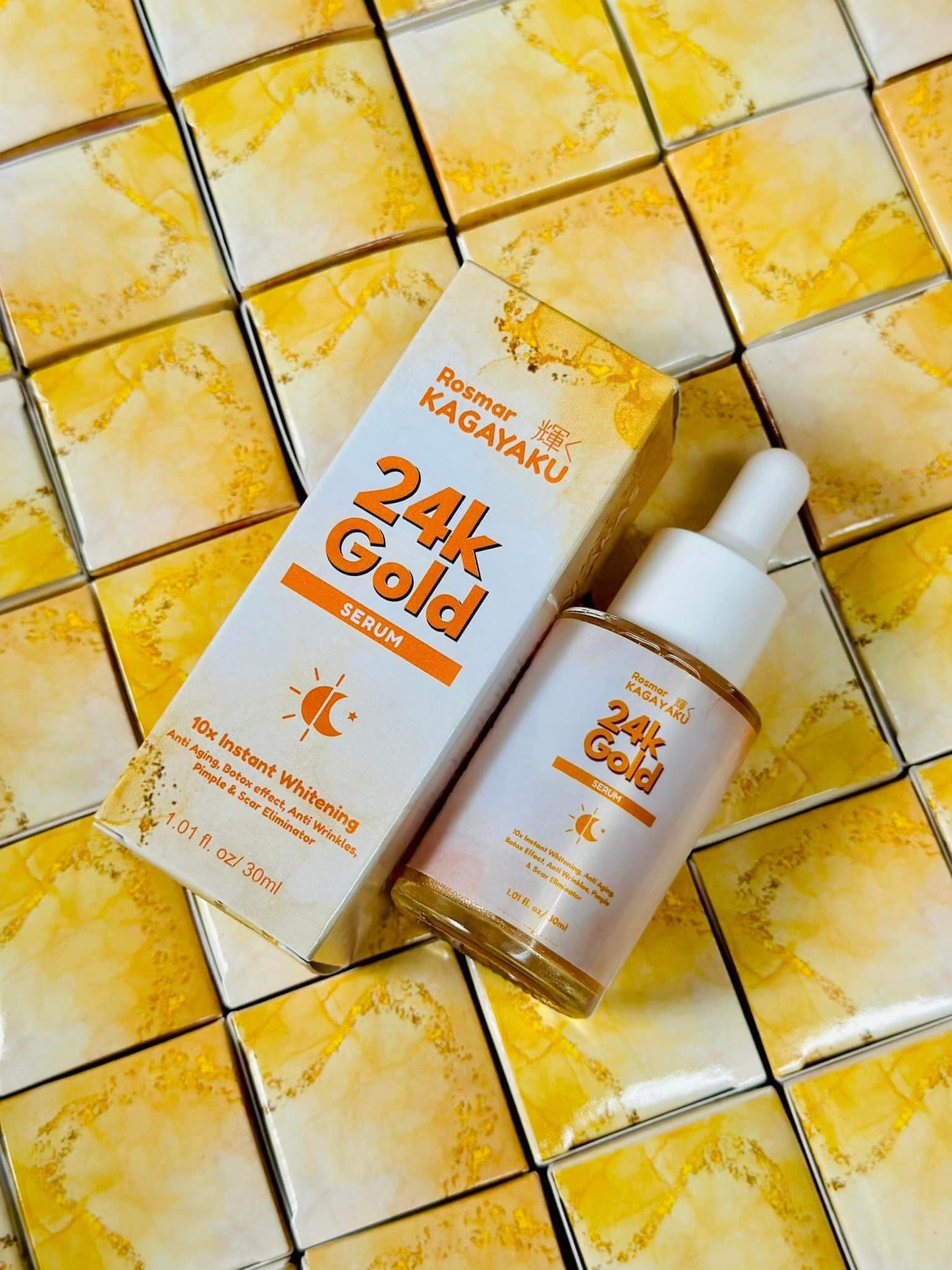ROSMAR KAGAYAKU 24K GOLD SERUM & KOREAN WHITE GLOW SERUM