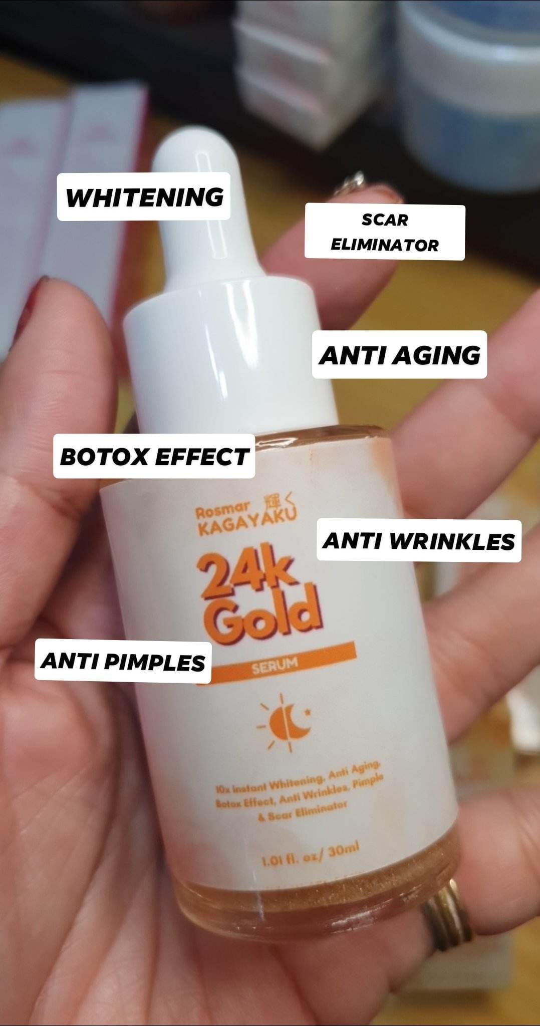 ROSMAR KAGAYAKU 24K GOLD SERUM & KOREAN WHITE GLOW SERUM