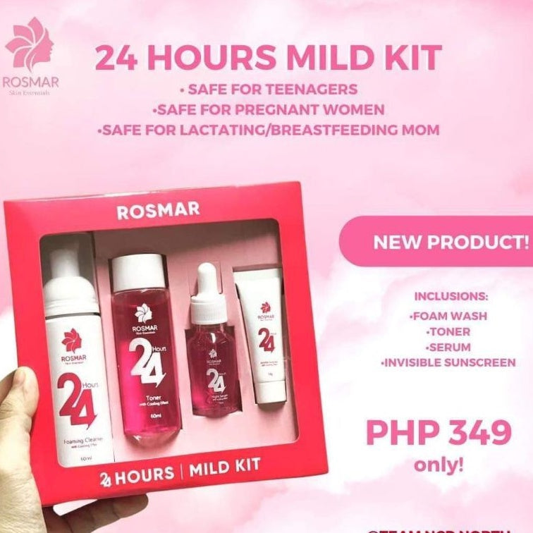 ROSMAR 24 HOURS MILD KIT | SAFE FOR TEENS, LACTATING, PREGNANT